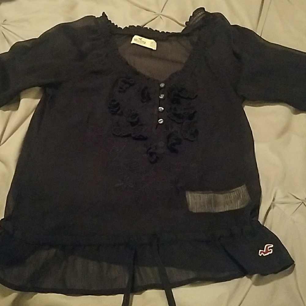 Navy blue Hollister top